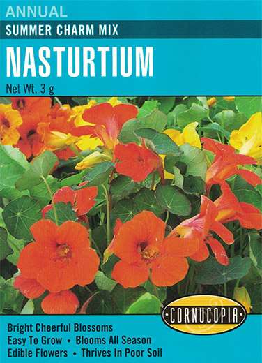 Seeds: Summer Charm Mix Nasturtium